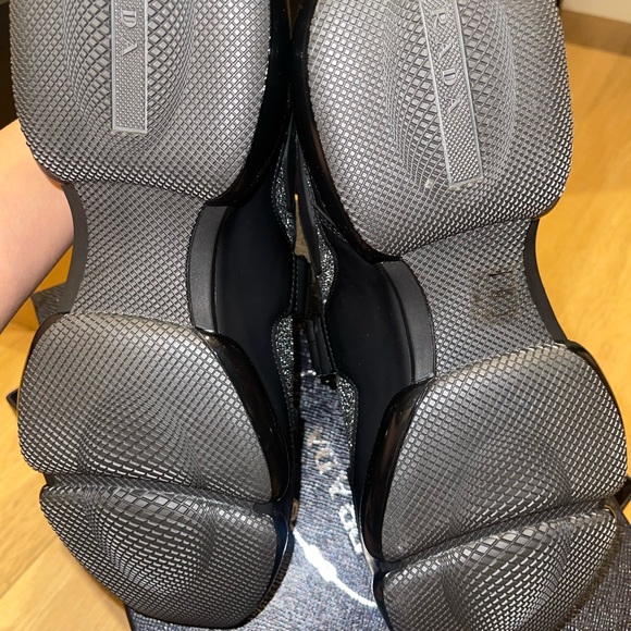 Prada Cloudbust Glitter Low-top Mesh Trainers - Picture 5 of 8